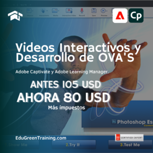 Curso Videos Interactivos y Objetos Virtuales de Aprendizaje con Adobe Captivate